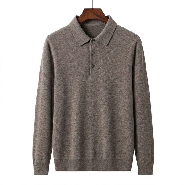 100% Wool Longsleeve Polo