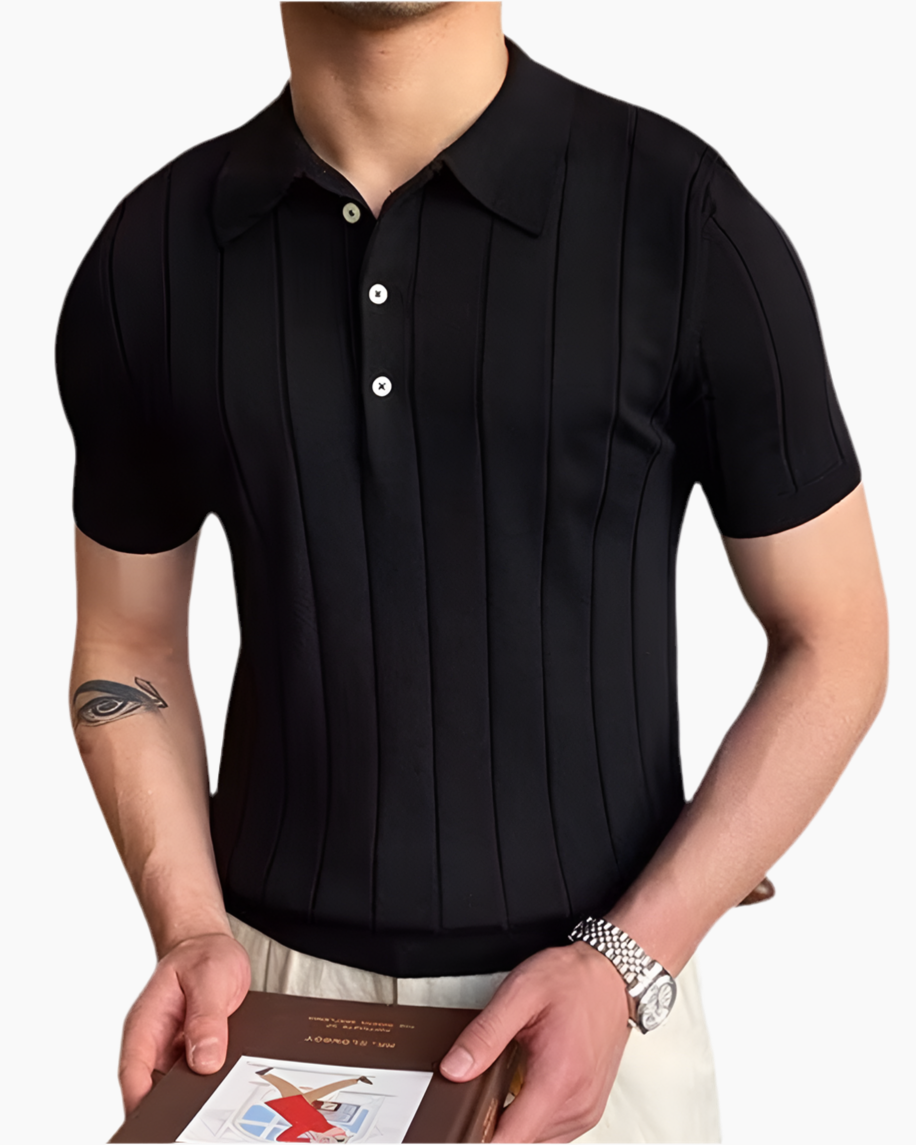 Cannes Ribbed Cotton Polo
